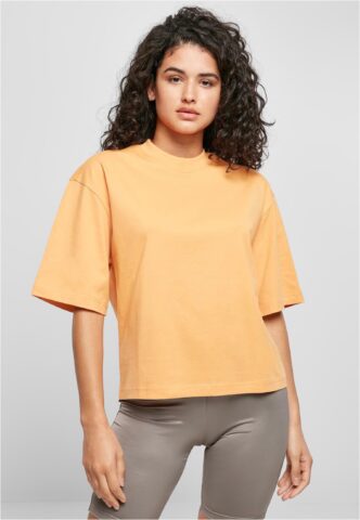 Urban Classics – Ladies Organic Oversized Paleorange – T-Shirt – Orange – L – 100% Bio-Baumwolle