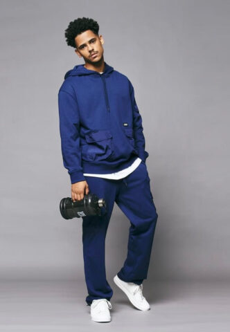 Urban Classics – Commuter Darkblue – Hoodie – Blau – S – 65% Baumwolle, 35% Polyester