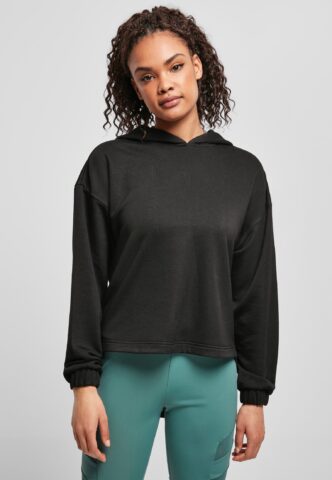 Urban Classics – Ladies Oversized Shaped Modal Terry Black – Hoodie – Schwarz – S – 60% Baumwolle, 40% Modal