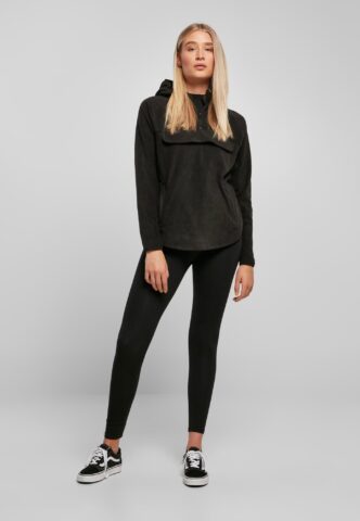 Urban Classics – Polar Fleece Pull Over Black – Hoodie – Schwarz – XS – 100% Polyester