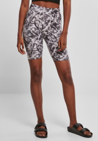 Urban Classics – Ladies Soft AOP Cycle Blackfading – Shorts – Schwarz – XS – 92% Polyester, 8% Elasthan