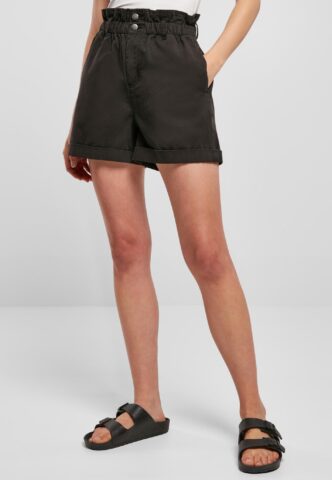 Urban Classics – Ladies Paperbag Black – Shorts – Schwarz – W26 – 100% Baumwolle