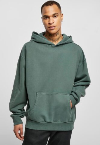 Urban Classics – Heavy Terry Garment Dye Bottlegreen – Hoodie – Grün – XXL – 100% Baumwolle