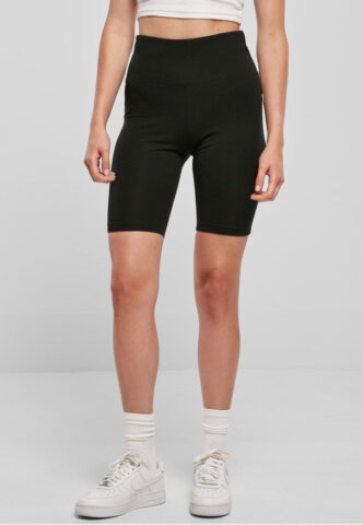 Urban Classics – Ladies Organic Stretch Jersey Cycle Black – Shorts – Schwarz – XS – 95% Biobaumwolle, 5% Elastan