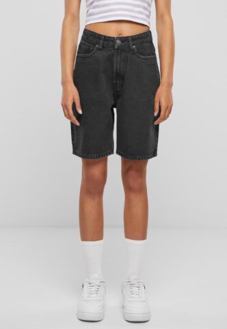 Urban Classics – Ladies 90‘s Bermuda Black Washed – Shorts – Schwarz – W26 – 100% Baumwolle