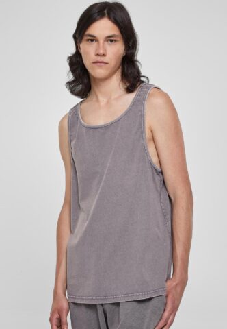 Urban Classics – Heavy Oversized Acid Wash Asphalt – Tank – Grau – S – 100% Baumwolle
