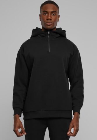 Urban Classics – Zipped High Neck Black – Hoodie – Schwarz – M – 65% Baumwolle, 35% Polyester