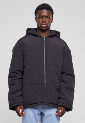 Urban Classics – Hooded Block Puffer Black – Jacke – Schwarz – XL – Außenmaterial: 100% Nylon; Innenfutter: 100% Polyester