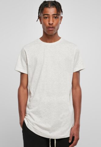 Urban Classics – Shaped Long Lightgrey – T-Shirt – Grau – S – 100% Baumwolle