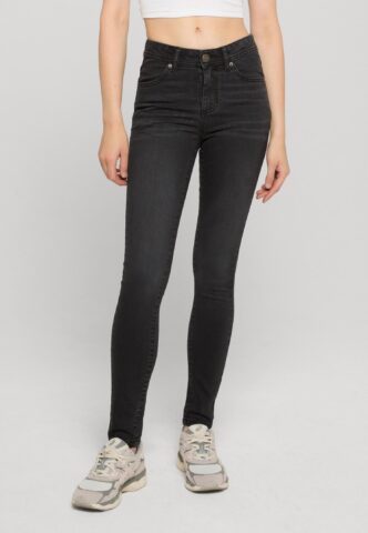 Urban Classics – Ladies Skinny Fit Denim Black Washed – Jeans – Schwarz – W26 – 98% Baumwolle, 2% Elastan