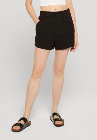 Urban Classics – Ladies Structured Black – Shorts – Schwarz – XS – 80% Baumwolle, 20% Polyester