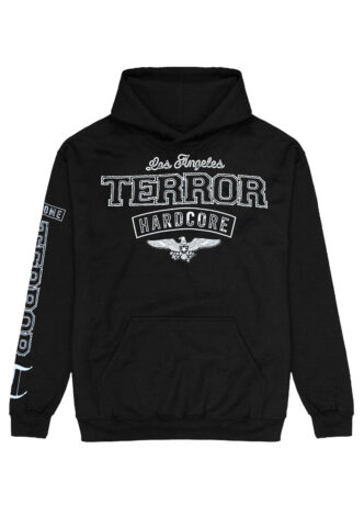 Terror – Overcome Rocker – Hoodie – Schwarz – M – 50% Baumwolle, 50% Polyester
