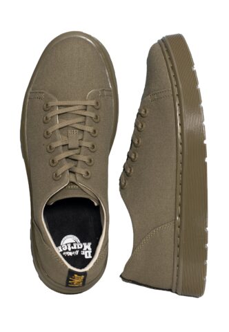 Dr. Martens – Dante 10 Oz Canvas/Olive Milled Coated Leather – Schuhe – Grün – EU 37 – Textile/Textile/Gummi