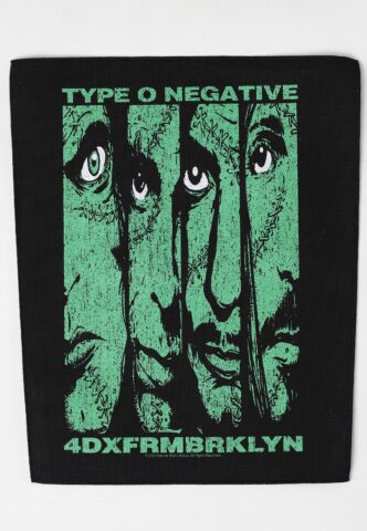 Type O Negative – 4DXFRMBRKLYN – Backpatch – Grün – Onesize – 100% Baumwolle