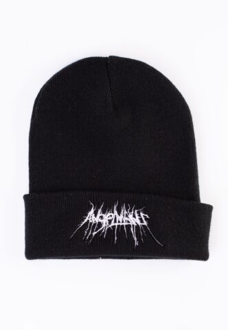 AngelMaker – Red Banner Logo – Beanie – Schwarz – Onesize – 100% Polyacryl
