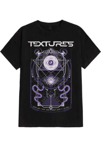 Textures – Tour 2026 – T-Shirt – Schwarz – S – 100% Baumwolle