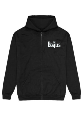 The Beatles – Drop T Logo Back Print – Zipper – Schwarz – XXL – 80% Baumwolle, 20% Polyester