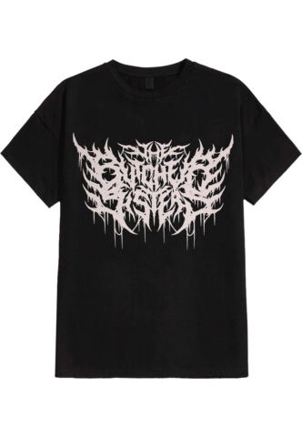 The Butcher Sisters – Metal Logo – T-Shirt – Schwarz – L – 100% Baumwolle