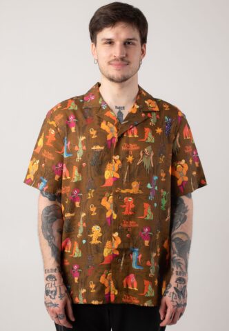 The Dudes – Citadelic Monsters Hawaiian – Hemd – Mehrfarbig – L – 100% Lyocell