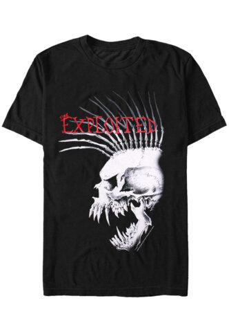 The Exploited – Bastard Skull – T-Shirt – Schwarz – M – 100% Baumwolle