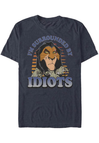 The Lion King – Idiots Dark Navy – T-Shirt – Blau – M – 100% Baumwolle