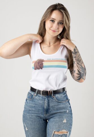 The Mandalorian – Bantha Ride White – Tank – Weiß – L – 100% Baumwolle