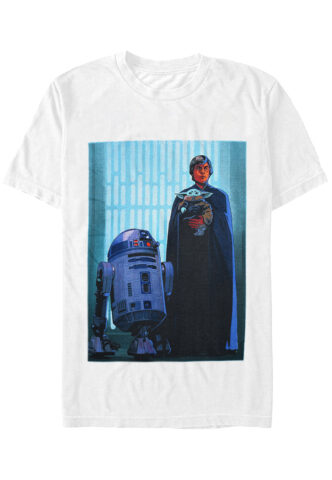 The Mandalorian – Luke Skywalker And Grogu White – T-Shirt – Weiß – S – 100% Baumwolle