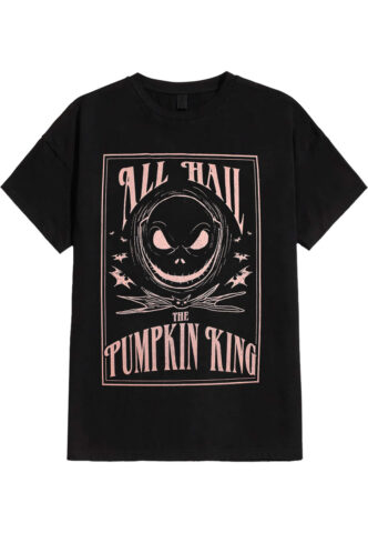 The Nightmare Before Christmas – Hail The Pumpkin King – T-Shirt – Schwarz – S – 100% Baumwolle