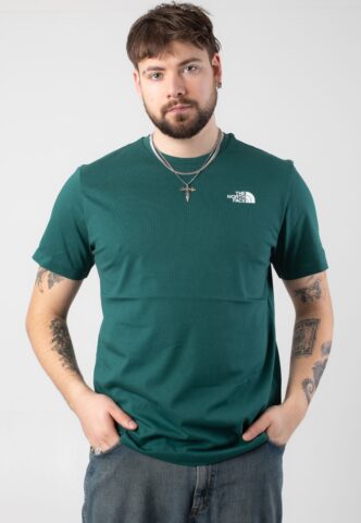 The North Face – Box Nse Tee Deep Nori/Estate Blue – T-Shirt – Grün – M – 100% Baumwolle