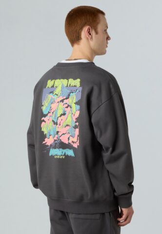 The North Face – Expedition Celebration Oversized Anthracite Grey – Sweater – Grau – XL – 100% Baumwolle