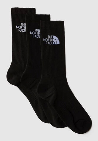 The North Face – Multi Sport Cush Crew Pack Of 3 Tnf Black – Socken – Schwarz – M – 81% Baumwolle, 15% Polyamid, 4% Elastan