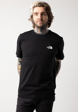 The North Face – Simple Dome Tnf Black – T-Shirt – Schwarz – M – 60% Baumwolle, 40% Polyester
