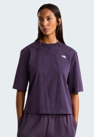 The North Face – W Simple Dome Boxy Relaxed Endless Dusk – T-Shirt – Lila – S – 100% Baumwolle