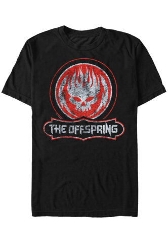 The Offspring – Distressed Skull – T-Shirt – Schwarz – XL – 100% Baumwolle