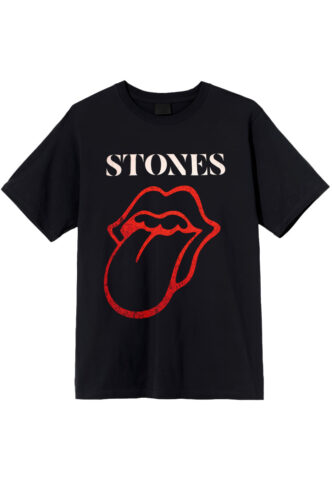 The Rolling Stones – Sixty Classic Vintage Tongue – T-Shirt – Schwarz – S – 100% Baumwolle