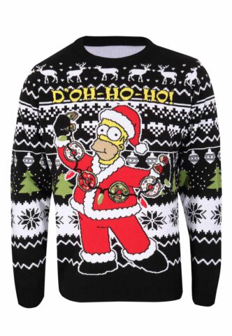 The Simpsons – Homer Xmas Knit – Pullover – Mehrfarbig – M – 100% Polyacryl