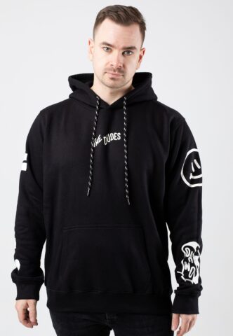The Dudes – Polkadoods Black – Hoodie – Schwarz – XXL – 70% Baumwolle, 30% Polyester