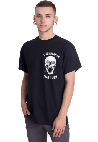 The Charm The Fury – Skull – T-Shirt – Schwarz – S – 100% Baumwolle,Jersey