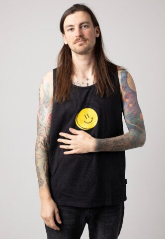 The Dudes – Pill Black – Tank – Schwarz – M – 100% Baumwolle