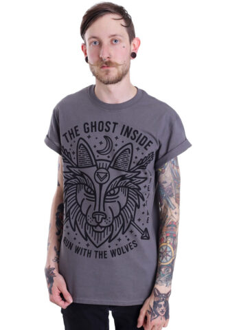 The Ghost Inside – Run With The Wolves Charcoal – T-Shirt – Grau – 3XL – 100% Baumwolle