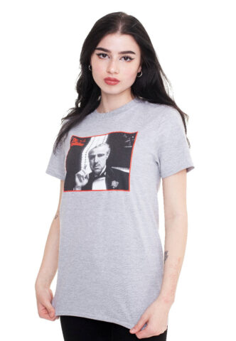 The Godfather – The Godfather Brando Grey/Red Border – T-Shirt – Grau – XXL – 90% Baumwolle, 10% Polyester