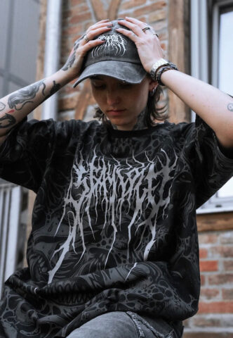 Stay Cold Apparel – The Hollow Blaze Oversized – T-Shirt – Schwarz – M – 100% Baumwolle