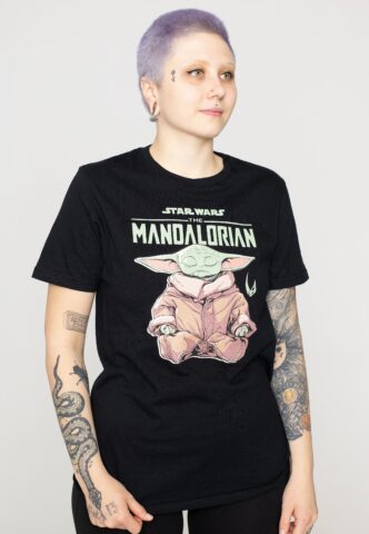 The Mandalorian – Child Meditation – T-Shirt – Schwarz – L – 100% Baumwolle