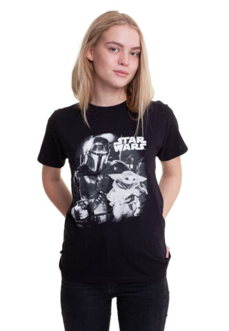The Mandalorian – The Bw Photo – T-Shirt – Schwarz – L – 100% Baumwolle
