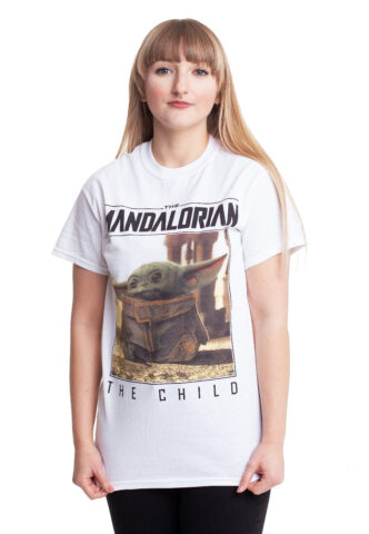 The Mandalorian – The Child Frame – T-Shirt – Weiß – S – 100% Baumwolle