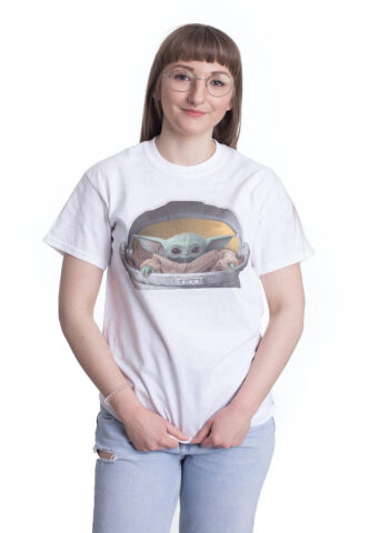 The Mandalorian – The Child Pod White – T-Shirt – Weiß – S – 100% Baumwolle