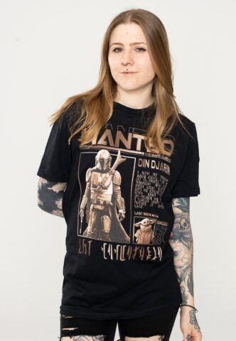 The Mandalorian – Wanted – T-Shirt – Schwarz – XXL – 100% Baumwolle