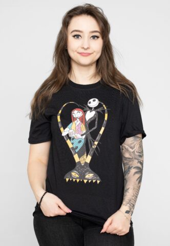 The Nightmare Before Christmas – Heart – T-Shirt – Schwarz – S – 100% Baumwolle
