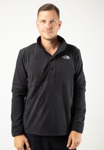 The North Face – Homesafe Snap Neck Fleece Tnf Black/Tnf Black – Pullover – Schwarz – XXL – 100% Polyester
