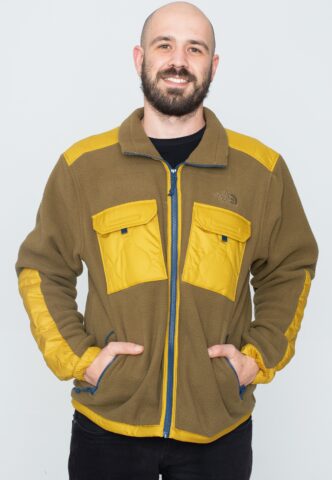 The North Face – Royal Arch Military Olive/Mineral Gold/Shady Blue – Jacke – Grün – M – 100% Polyester